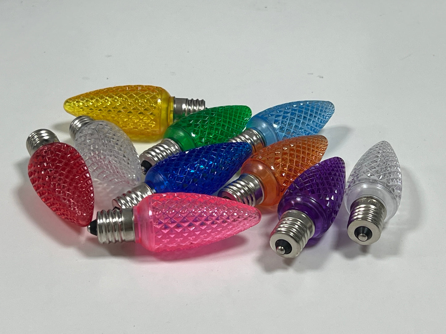 LED faceted C9 bulbs 25-pack