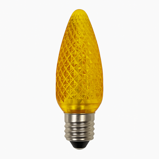 C9 LED Faceted Bulbs - Shatterproof - 25 Pack