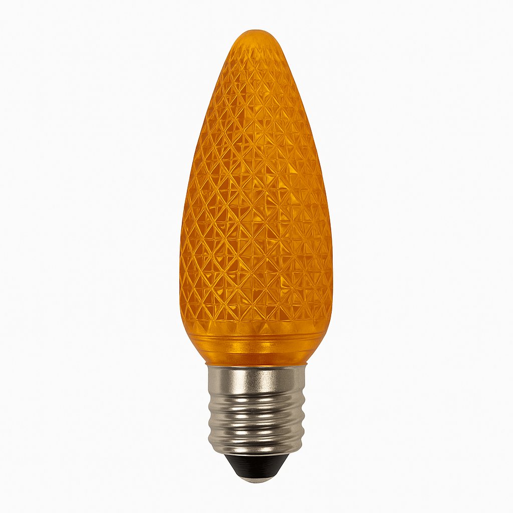 C9 LED Faceted Bulbs - Shatterproof - 25 Pack