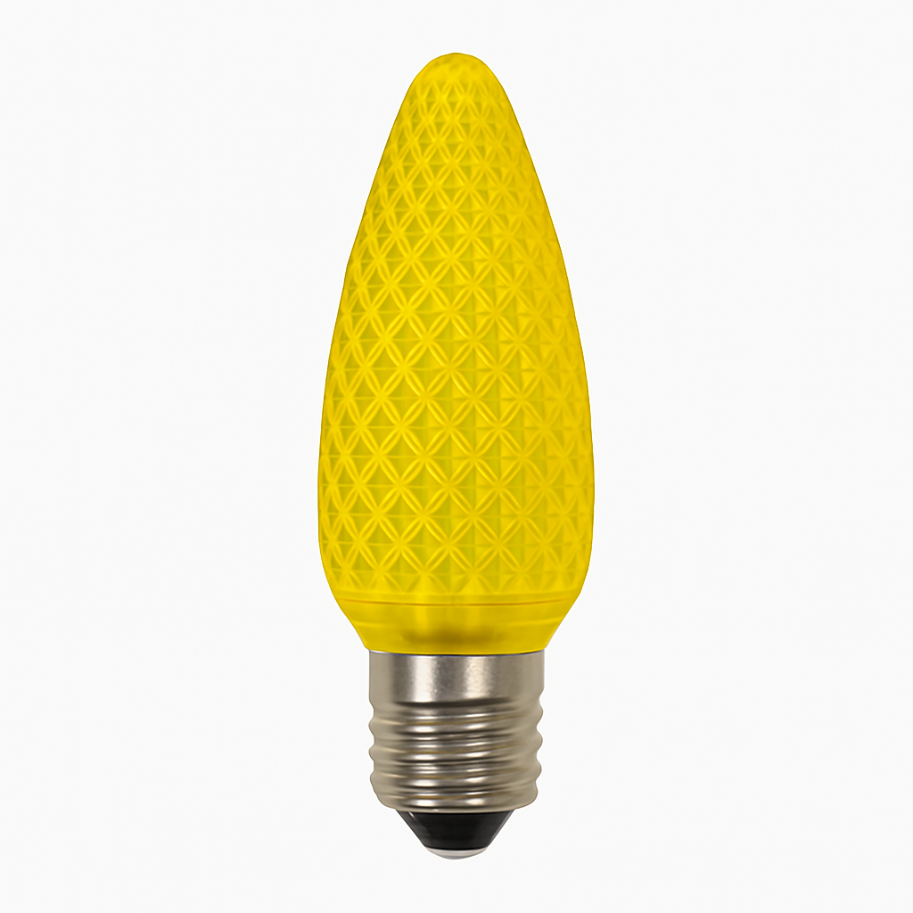 C9 LED Faceted Bulbs - Shatterproof - 25 Pack
