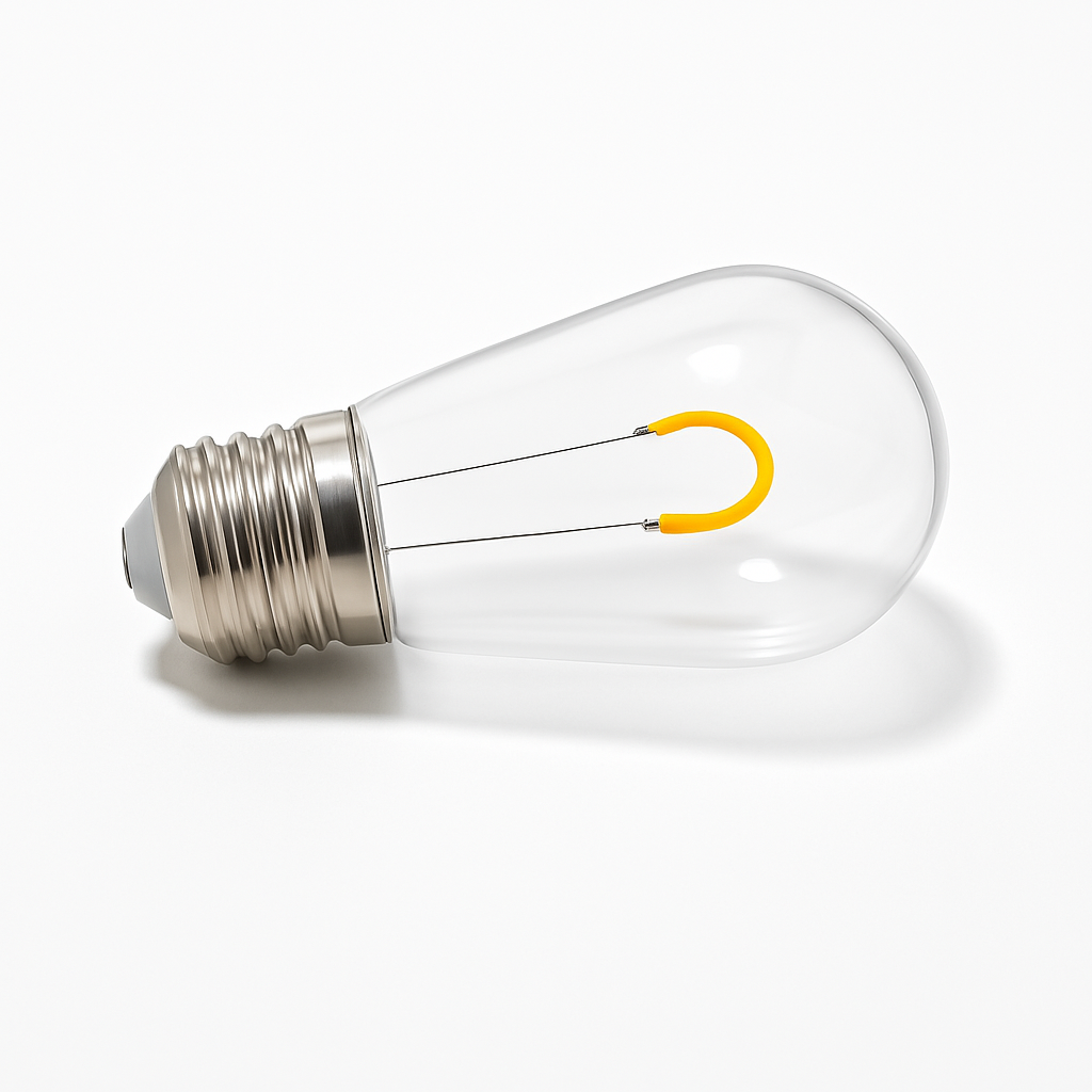 S14 U-Shaped Filament Commercial-grade LED Shatterproof Plastic Replacement Bulbs - 25 Pack