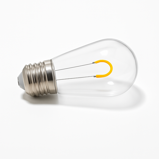 S14 U-Shaped Filament Commercial-grade LED Shatterproof Plastic Replacement Bulbs - 25 Pack